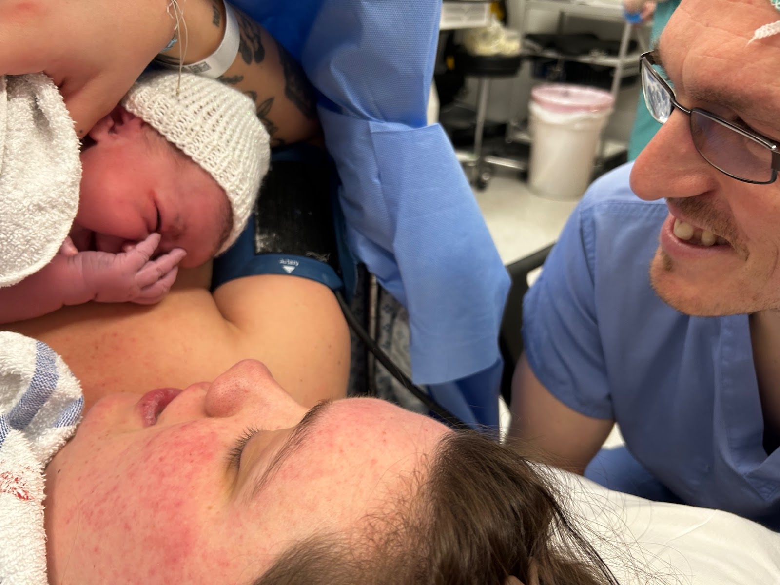 positive c-section birth at Leeds General Infirmary